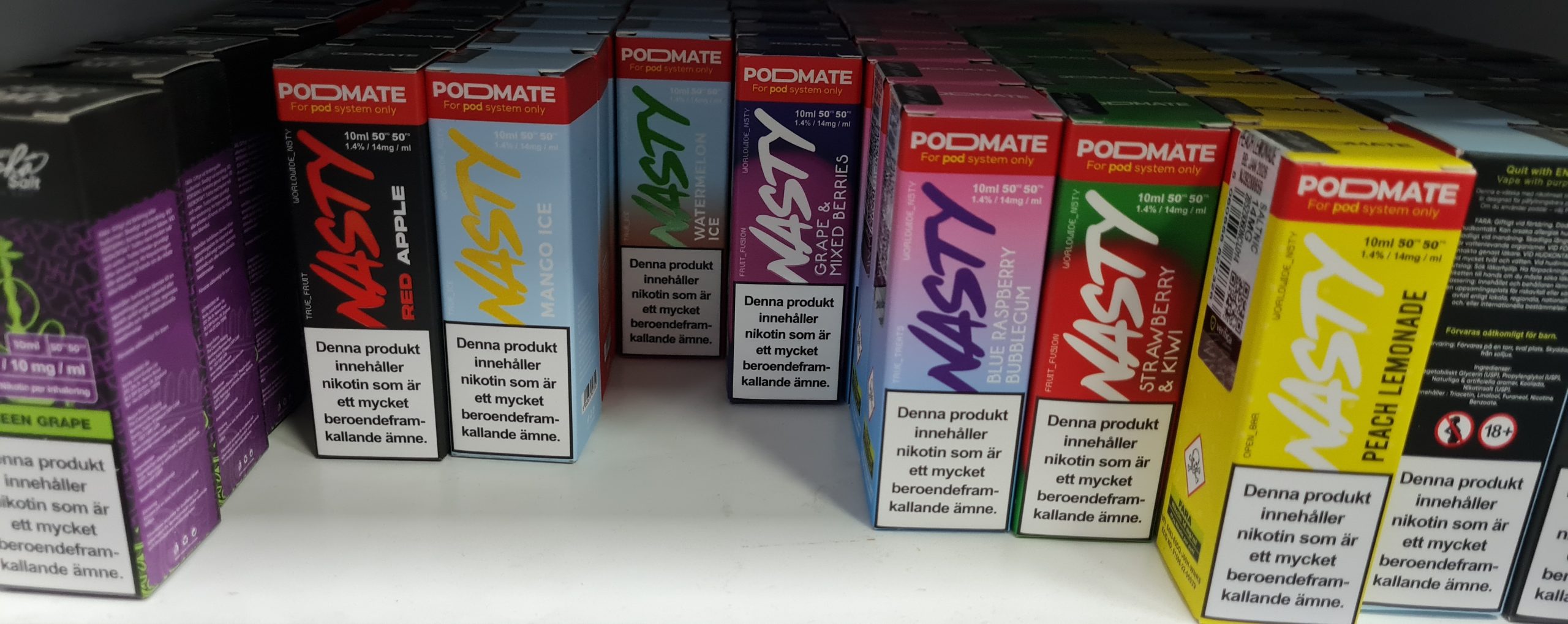 Nasty Podmate for pod system only med smakerna  strawberry & kiwi